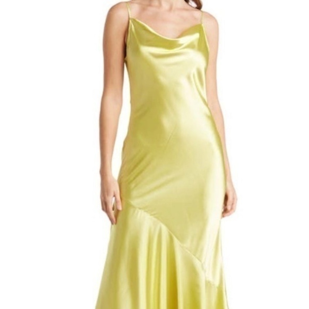 Green Cowl Neck Mermaid Slipdress